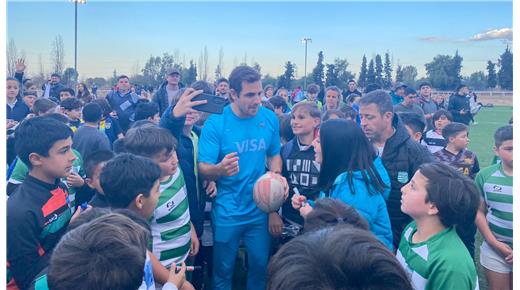 LOS PUMAS ESTUVIERON PRESENTES EN UNIVERSITARIO RUGBY CLUB CON JUGADORES DE INFANTILES