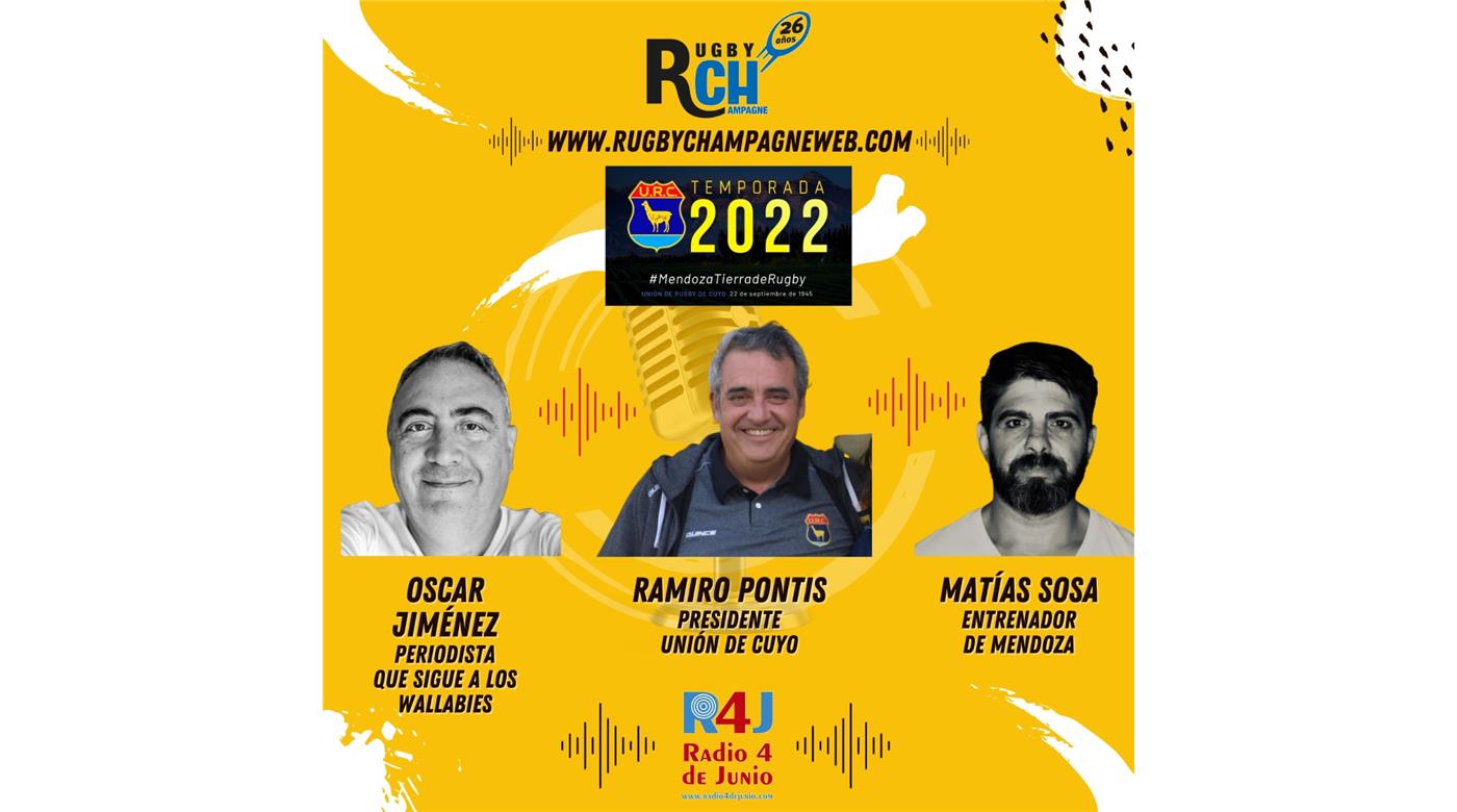 UN NUEVO PROGRAMA DE RCH RADIO, ESTA VEZ  DESDE LA UNIÓN DE RUGBY DE CUYO