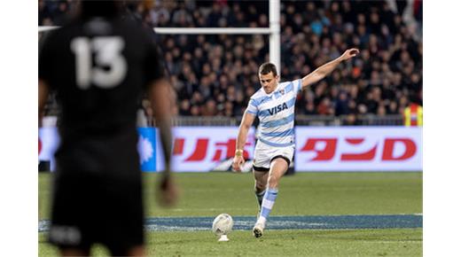 Boffelli quedó en el podio ante los All Blacks