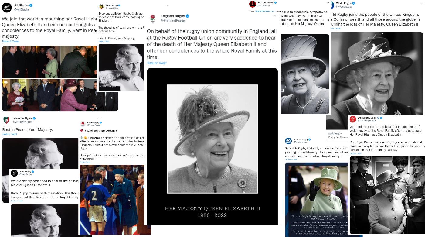 EL MUNDO DEL RUGBY DESPIDE A LA REINA ISABEL II