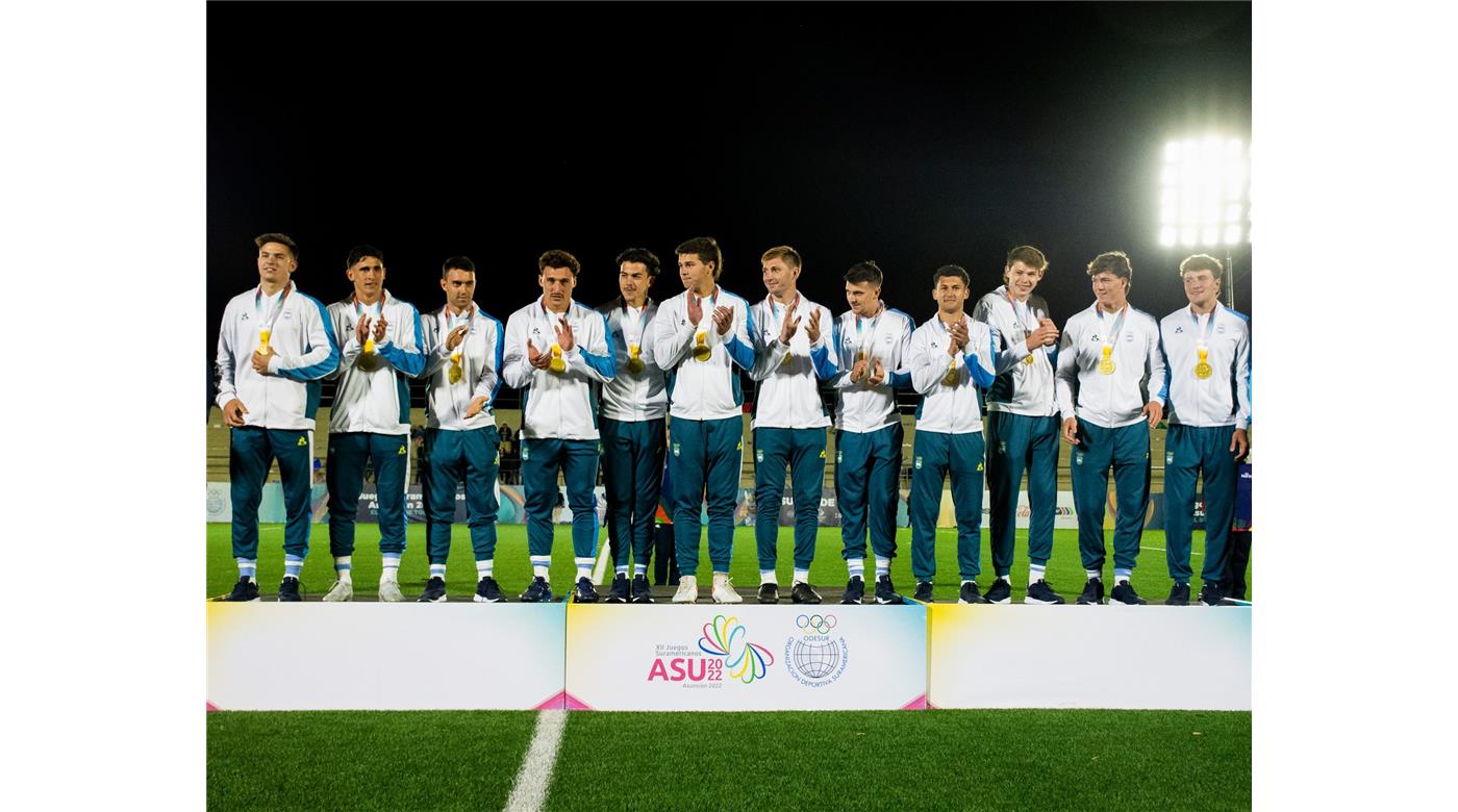 LOS PUMAS 7S MEDALLA DE ORO  EN LOS JUEGOS SURAMERICANOS DE PARAGUAY 