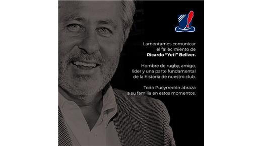 FALLECIÓ RICARDO BELLVER UN HOMBRE QUE DIO TODO POR EL RUGBY