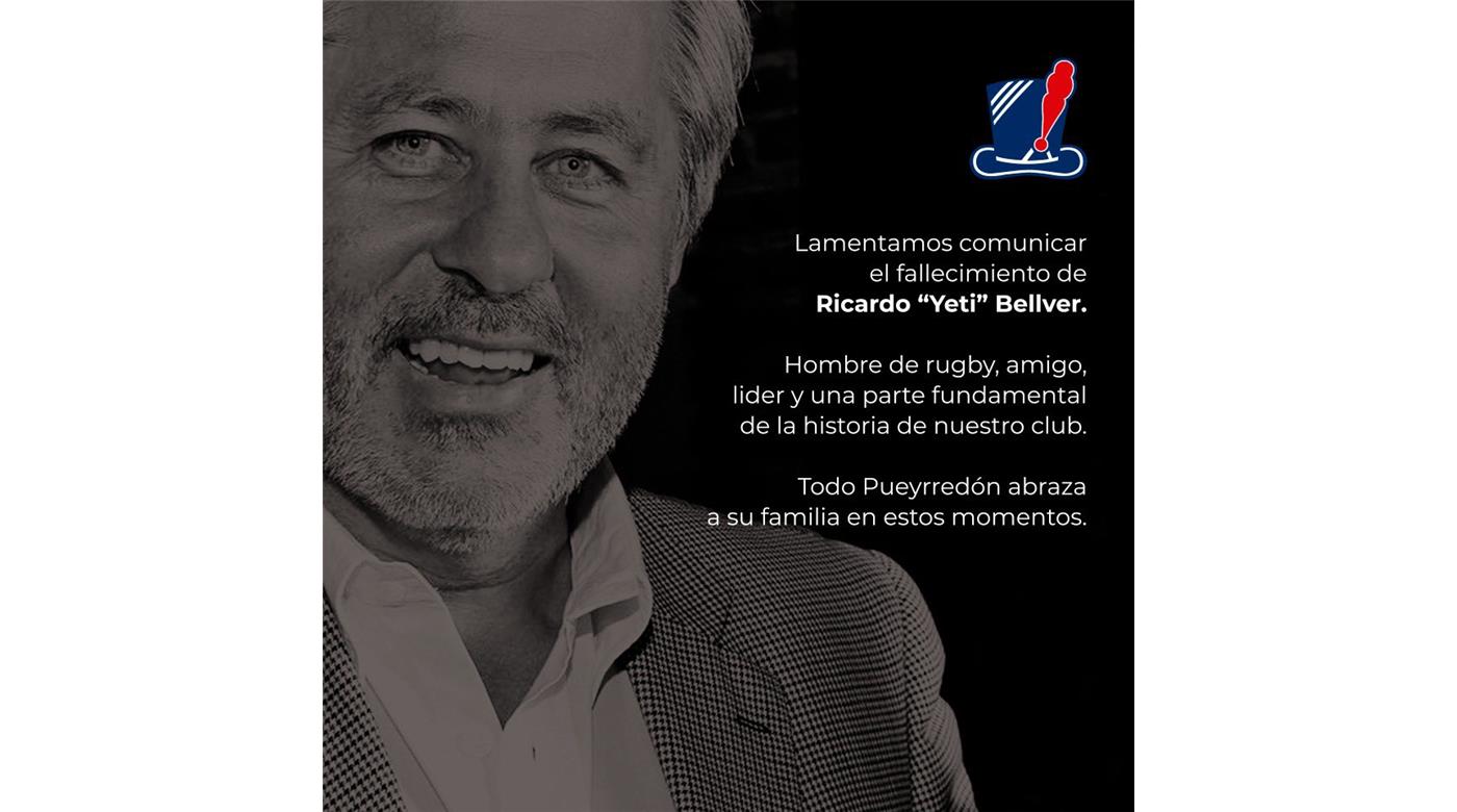 FALLECIÓ RICARDO BELLVER UN HOMBRE QUE DIO TODO POR EL RUGBY