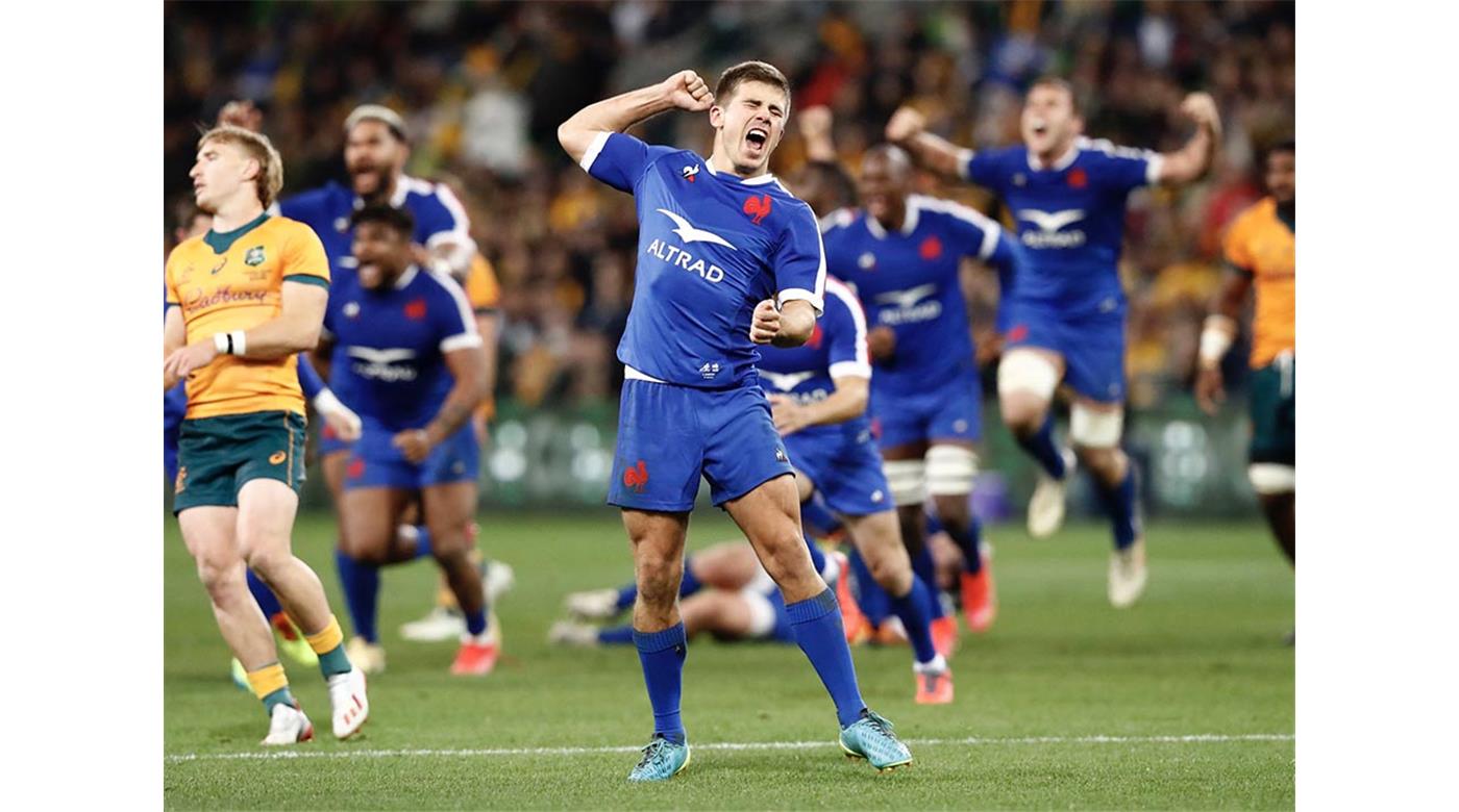 FRANCIA MOSTRÓ SU RUGBY CHAMPAGNE PARA VENCER A AUSTRALIA 