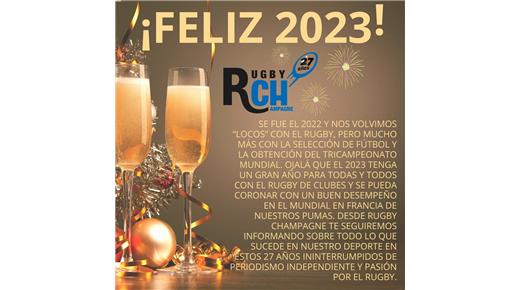 FELIZ AÑO NUEVO LES DESEA EL EQUIPO DE RUGBY CHAMPAGNE
