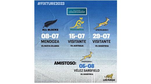   EN 2023 LOS PUMAS JUGARÁN EN MENDOZA Y BUENOS AIRES