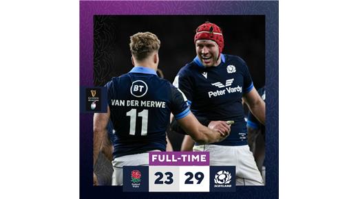 LA CALCUTTA CUP ES OTRA VEZ DE ESCOCIA, LE GANÓ A INGLATERRA DE VISITANTE POR 29 A 23