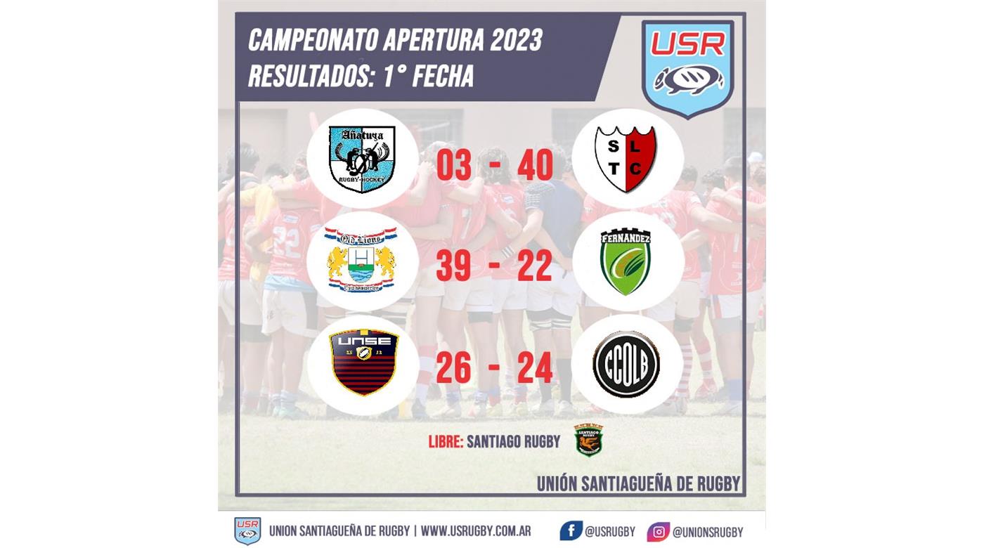 LA PRIMERA JORNADA DEL RUGBY DE LA UNIÓN SANTIAGUEÑA