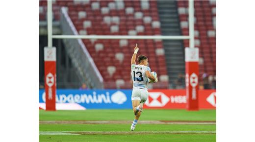 CON EL ÚLTIMO SUSPIRO UNA INTERCEPCIÓN DE MONETA LE DIO EL TRIUNFO A LOS PUMAS 7S  ANTE GRAN BRETAÑA