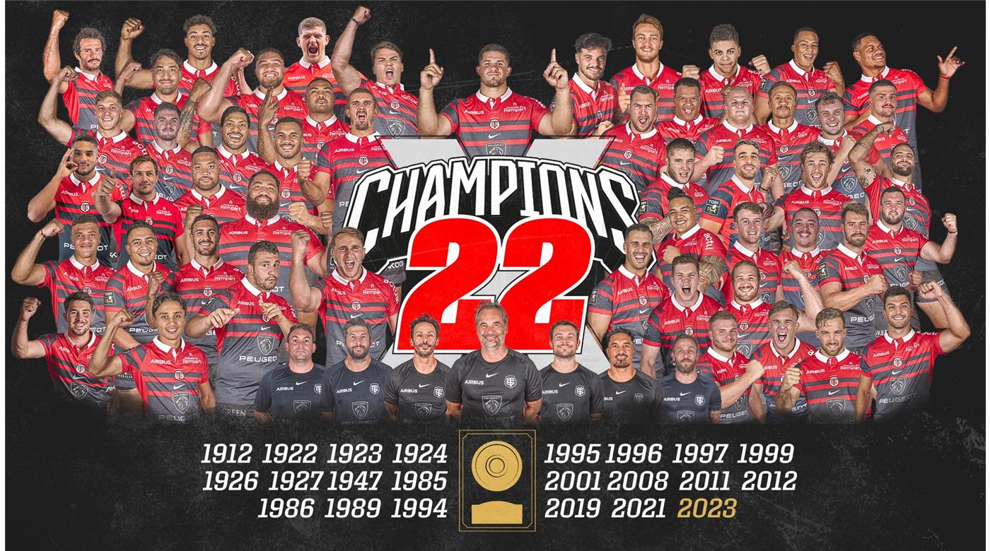TOULOUSE LE GANÓ EN EL CIERRE A LA ROCHELLE Y FESTEJÓ EL TITULO DEL TOP 14 FRANCÉS