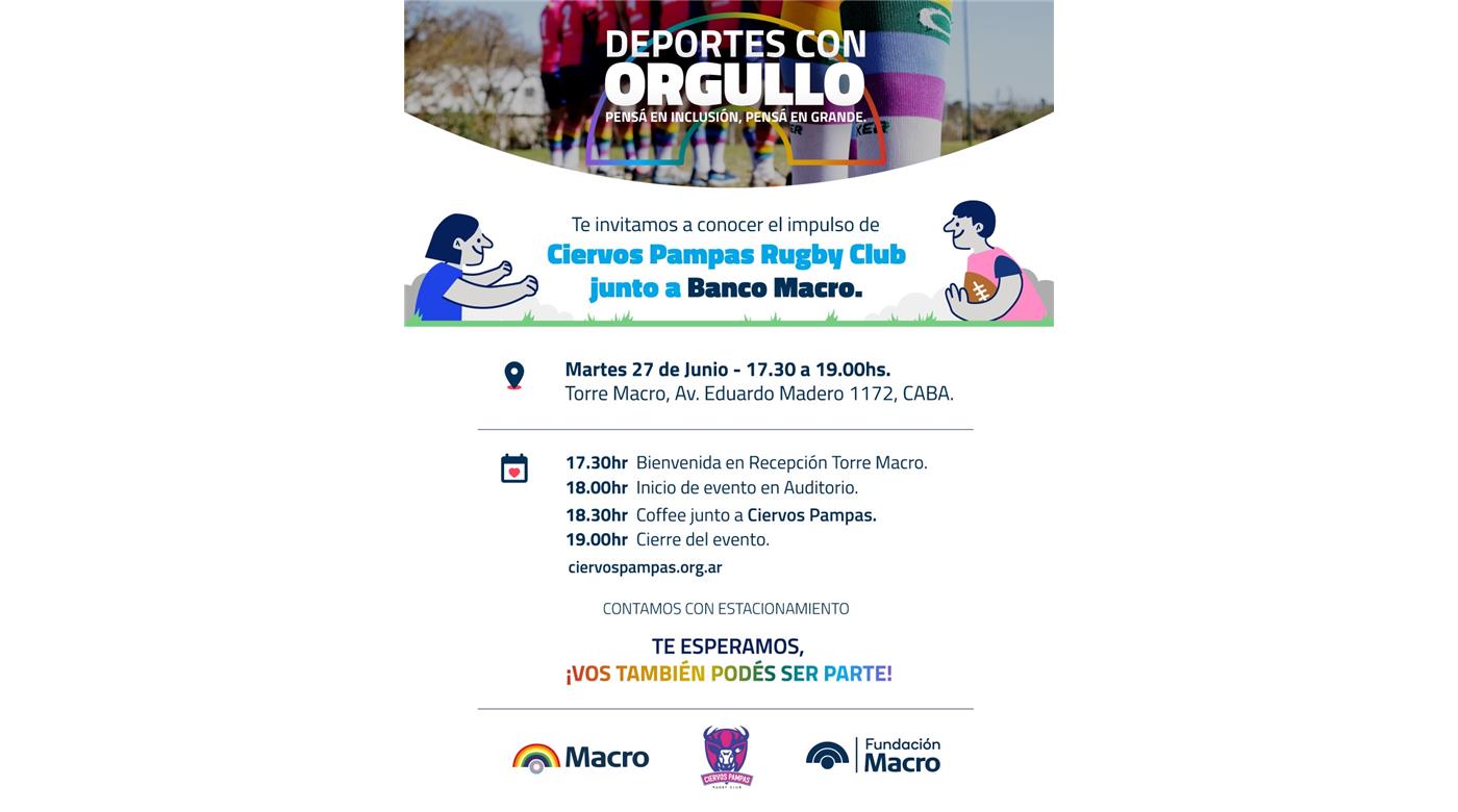 CIERVOS PAMPAS RUGBY Y LA INCLUSIÓN APOYADA POR EL BANCO DEL RUGBY