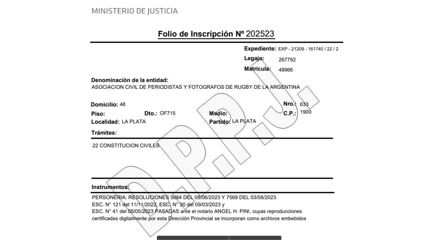OTRO PASO ADELANTE: APEFORA YA CUENTA CON SU PERSONERÍA JURÍDICA