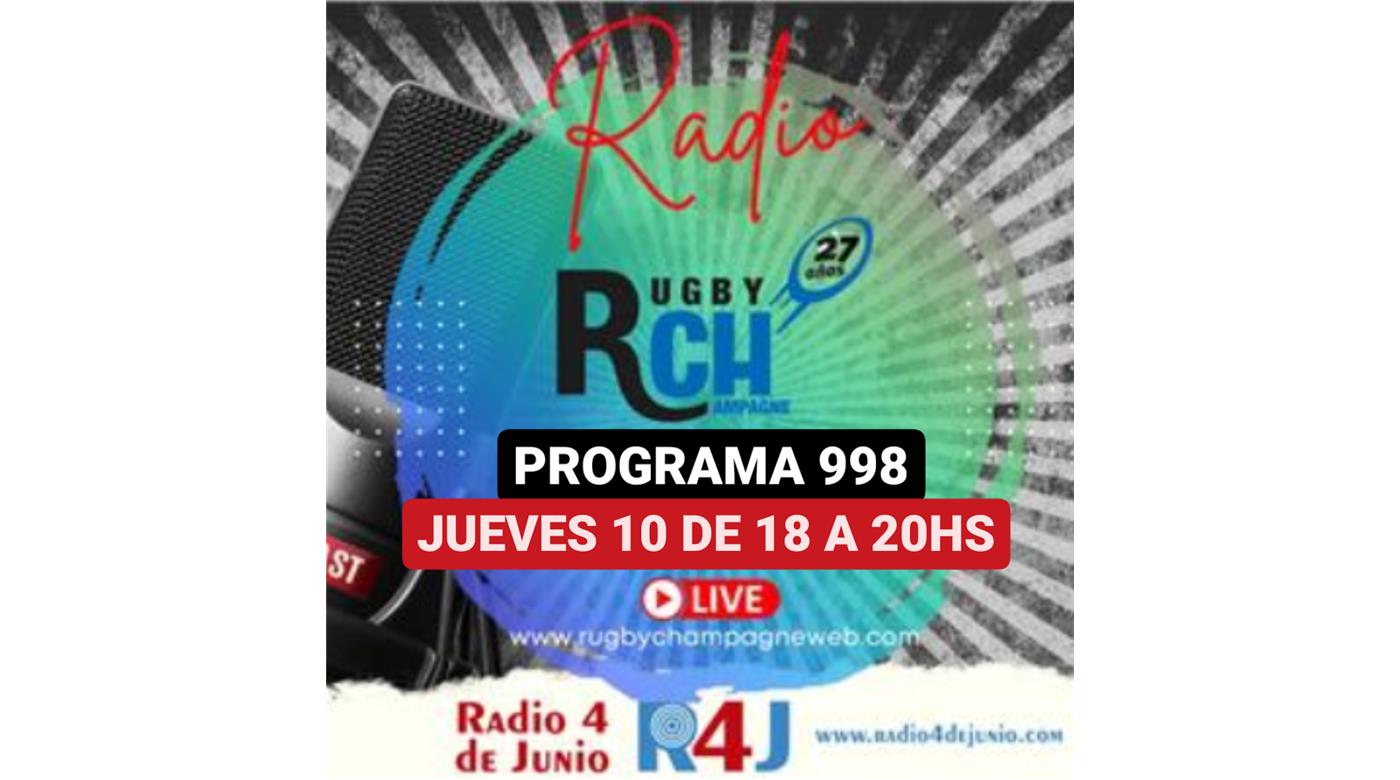 HOY UN NUEVO PROGRAMA DE RUGBY CHAMPAGNE RADIO 