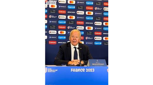 LA CONFERENCIA DE APERTURA DEL MUNDIAL CON RUGBY CHAMPAGNE PRESENTE