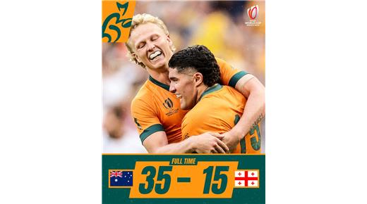 AUSTRALIA ARRANCÓ CON UNA VICTORIA FRENTE A GEORGIA EN EL DEBUT DEL MUNDIAL  