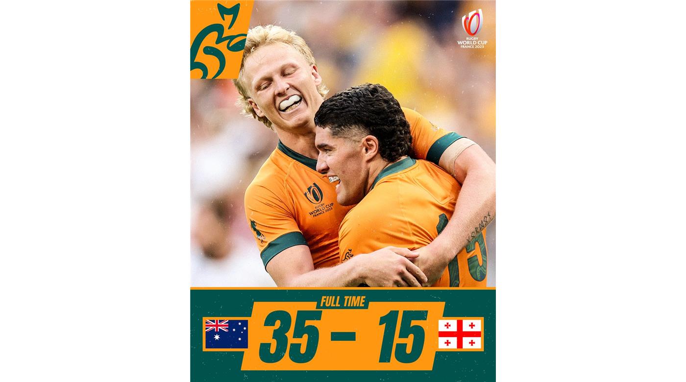 AUSTRALIA ARRANCÓ CON UNA VICTORIA FRENTE A GEORGIA EN EL DEBUT DEL MUNDIAL  