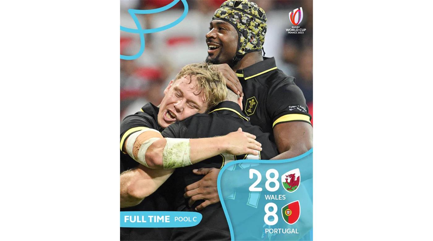 GALES DERROTÓ A PORTUGAL Y LIDERA SU GRUPO EN SOLEDAD