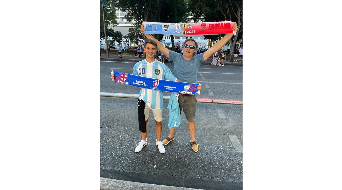 HISTORIAS DE ARGENTINOS EN EL MUNDIAL: VIAJARON DESDE MALLORCA PARA ALENTAR A LOS PUMAS