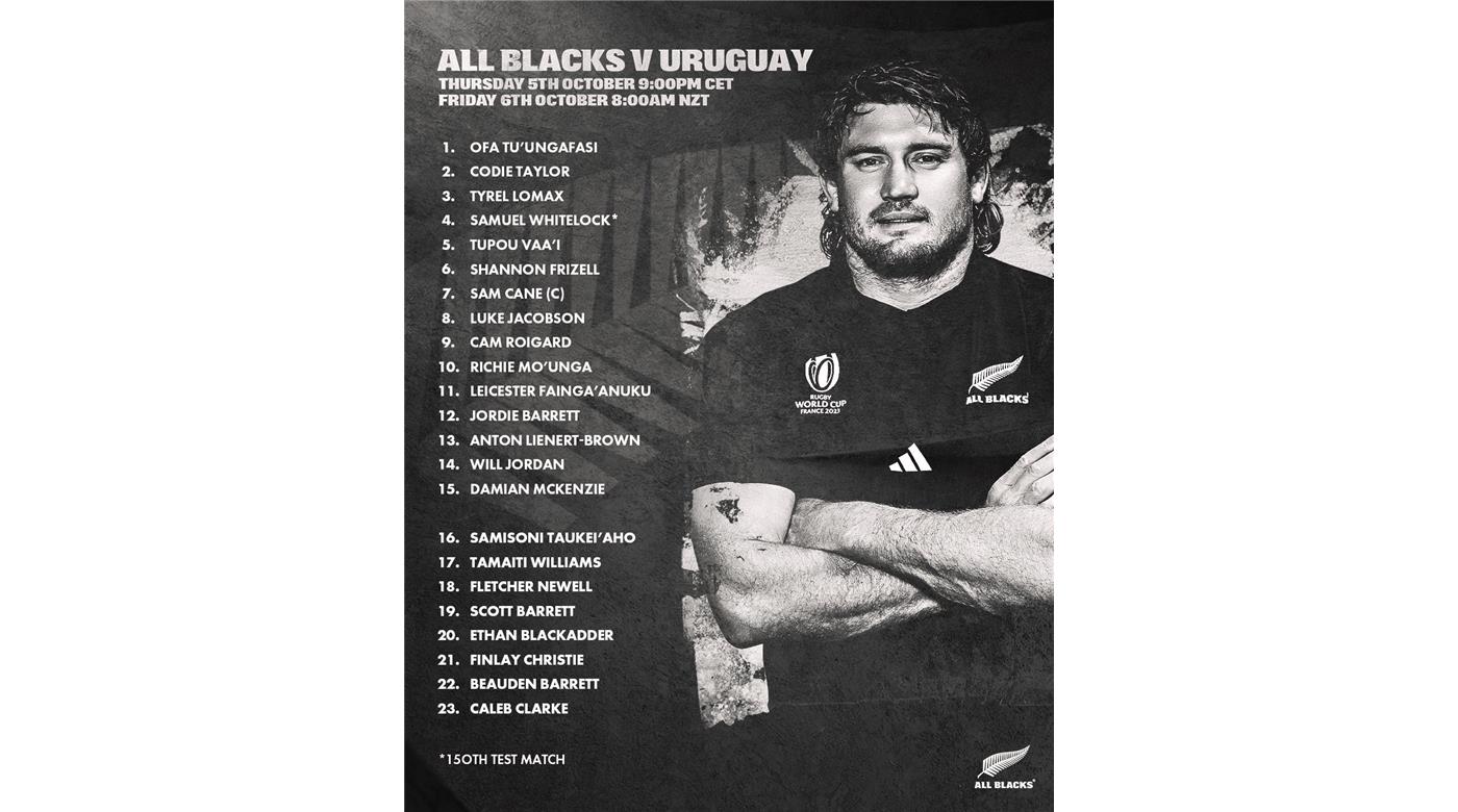 CON NUEVE CAMBIOS LOS ALL BLACKS JUGARÁN FRENTE A LOS TEROS