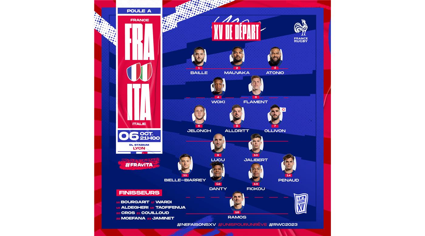 FRANCIA CON EL PLANTEL CONFIRMADO PARA JUGAR ANTE ITALIA, VA EN BUSCA DEL PRIMER LUGAR