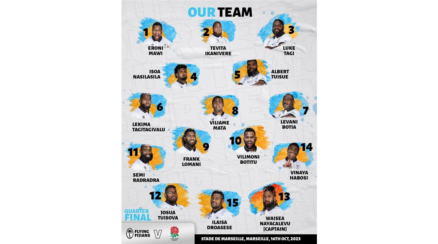 Fiji anunció su plantel para enfrentar a Inglaterra
