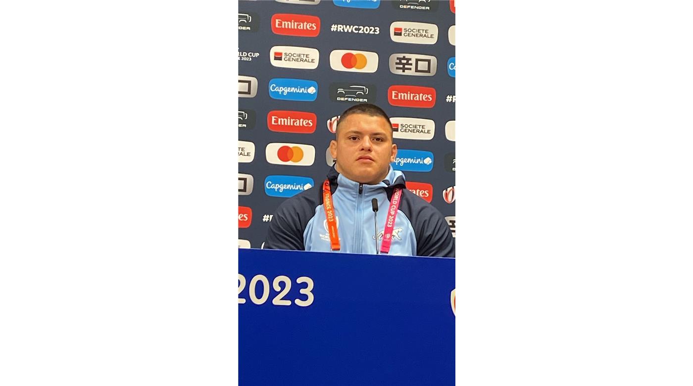 Thomas Gallo: “Es algo muy lindo saber que todos en Argentina están con Los Pumas, es algo increíble”.