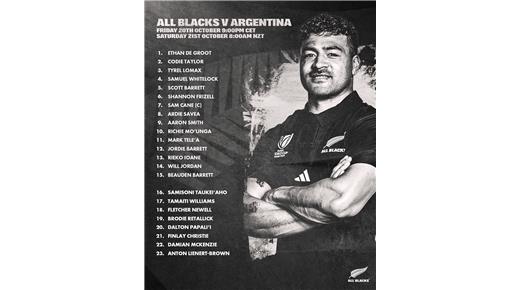 LA FORMACIÓN DE NUEVA ZELANDA CONFIRMADA PARA JUGAR CON LOS PUMAS