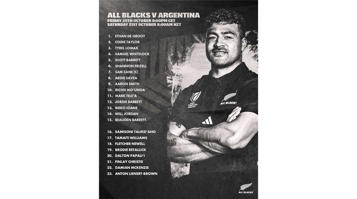 LA FORMACIÓN DE NUEVA ZELANDA CONFIRMADA PARA JUGAR CON LOS PUMAS