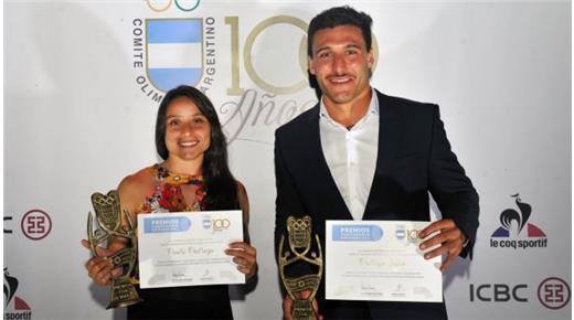 María Paula Pedrozo y Rodrigo Isgró fueron los ganadores del Premio Centenario
