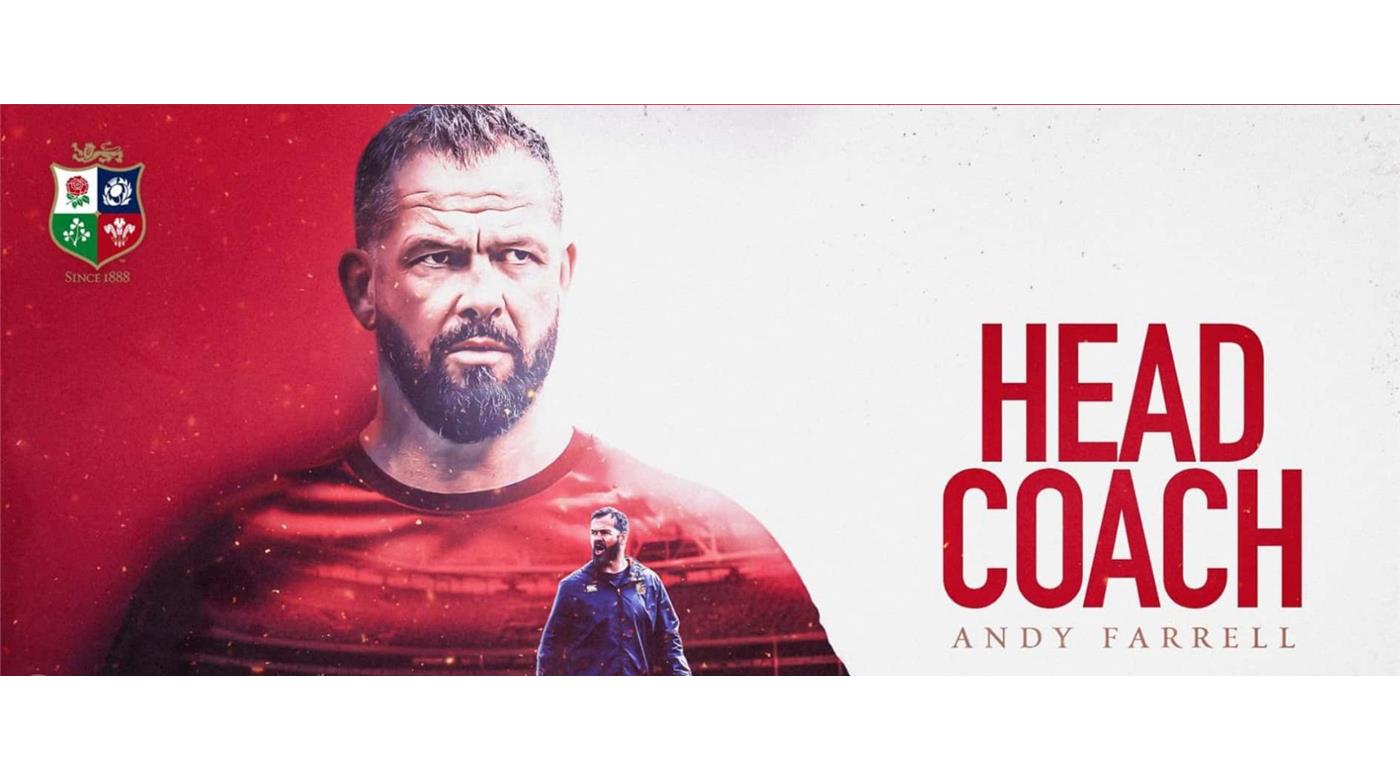 ANDY FARRELL SERÁ EL ENTRENADOR DE LOS BRITISH & IRISH LIONS