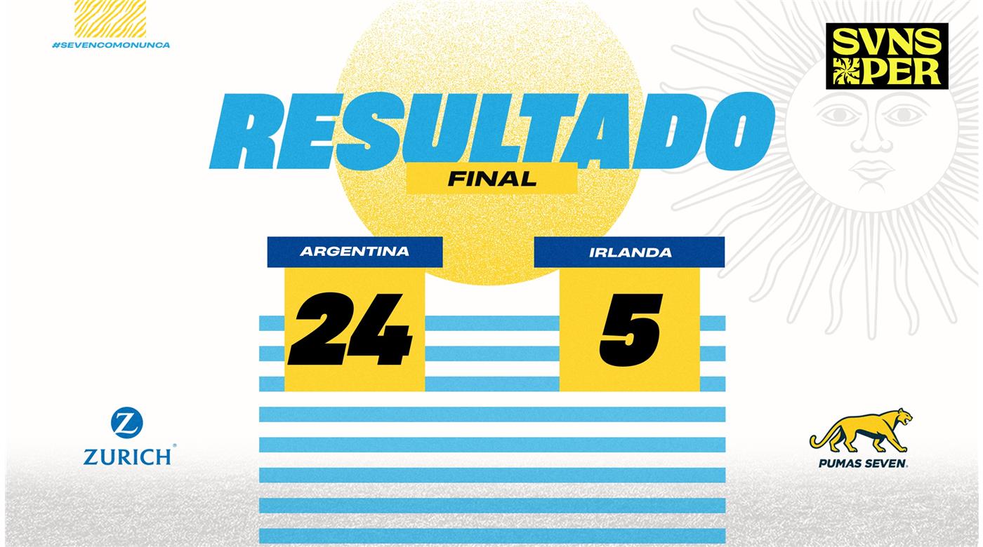 LOS PUMAS 7S LE GANARON A IRLANDA Y JUGARÁN LA FINAL POR LA MEDALLA DE ORO ANTE AUSTRALIA