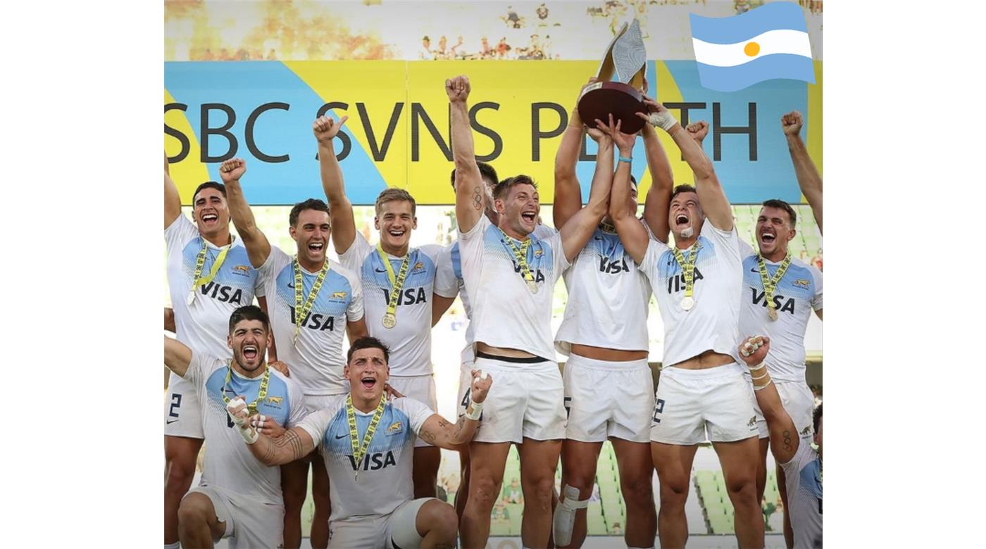 LOS PUMAS 7S GOLEARON A AUSTRALIA Y SE COLGARON UNA NUEVA MEDALLA DORADA EN EL CIRCUITO MUNDIAL DE SEVEN