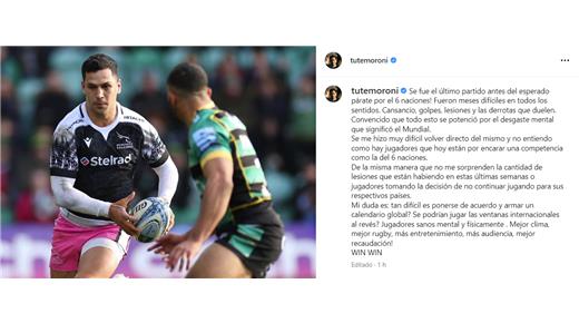 MATÍAS MORONI Y SUS "PICANTES" DECLARACIONES PARA HACER PENSAR A LA DIRIGENCIA DEL RUGBY 