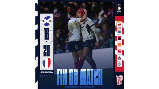 FRANCIA LO DIO VUELTA Y SE QUEDÓ CON EL TRIUNFO ANTE ESCOCIA