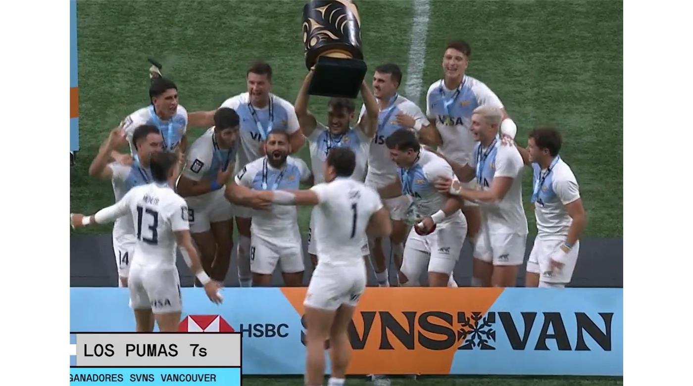 LOS PUMAS SEVEN DERROTARON A NUEVA ZELANDA Y SON CAMPEONES EN VANCOUVER  