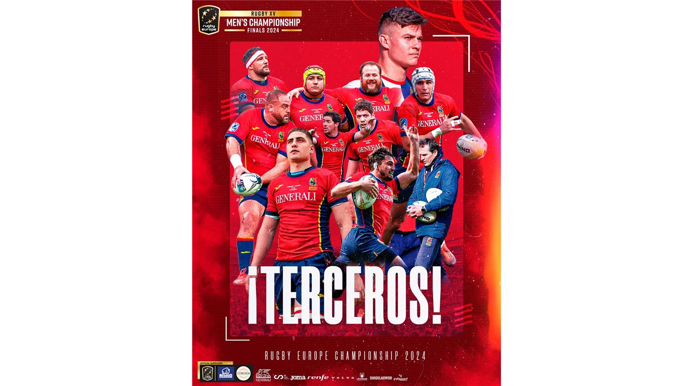 LOS LEONES ESPAÑOLES SE ALZARON CON EL BRONCE EN EL RUGBY CHAMPIONSHIP EUROPEO