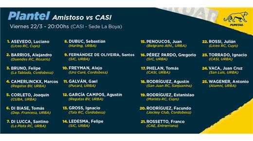 ESTA NOCHE LOS PUMITAS JUGARÁN ANTE EL CASI UN PARTIDO AMISTOSO