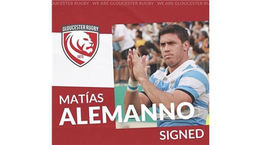 MATÍAS ALEMANNO FIRMÓ UN NUEVO CONTRATO CON GLOUCESTER 