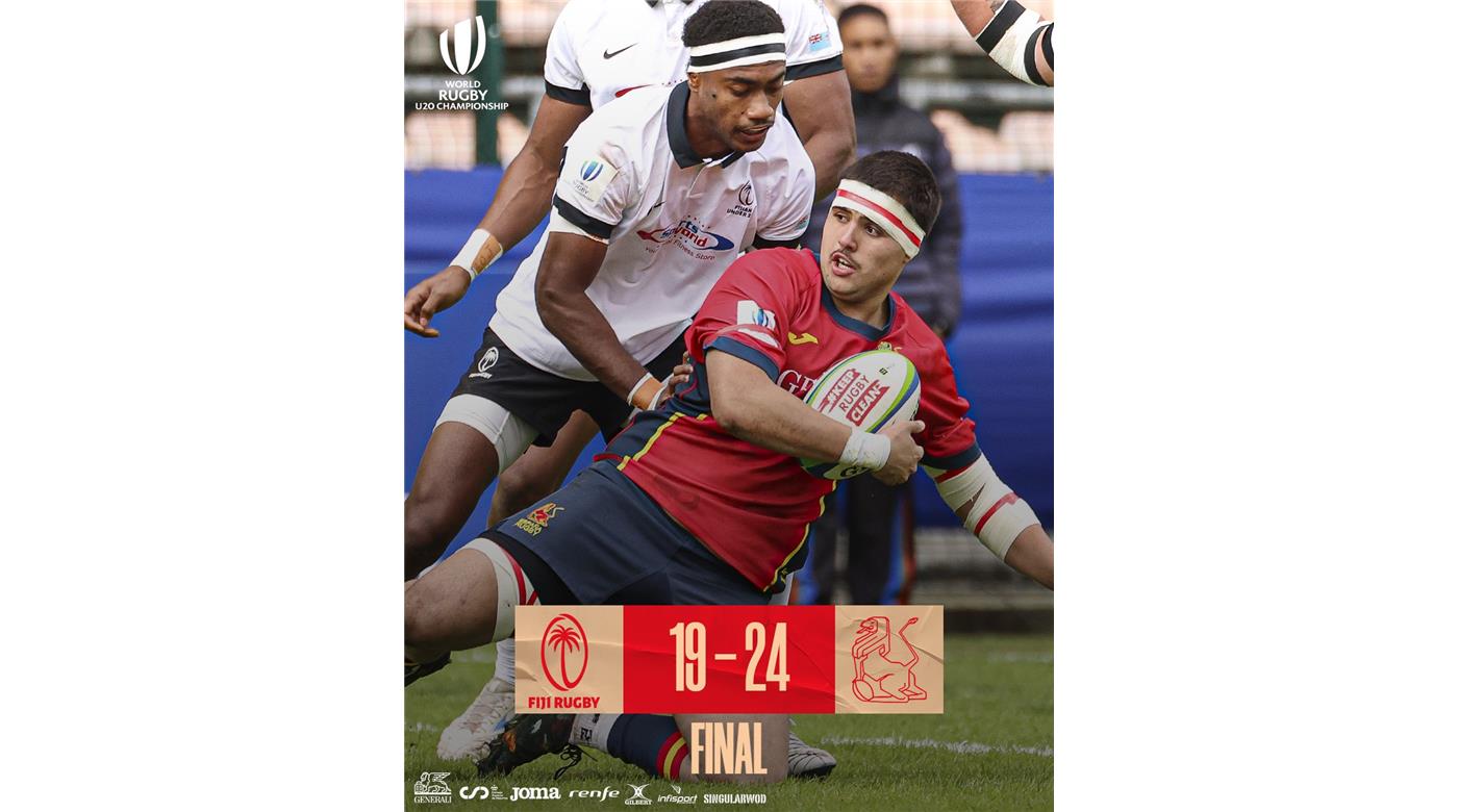 ESPAÑA LE GANÓ A FIJI EN EL MUNDIAL JUVENIL Y ZAFÓ DEL DESCENSO