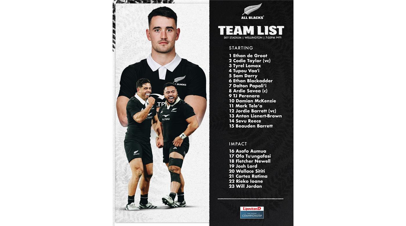 LOS ALL  BLACKS CON EL EQUIPO LISTO PARA ENFRENTAR A LOS PUMAS