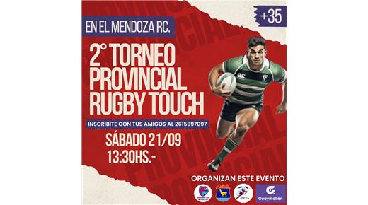 EL SÁBADO SE JUGARÁ EN MENDOZA EL SEGUNDO PROVINCIAL DE RUGBY TOUCH 