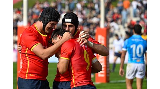 ESPAÑA VENCIÓ A URUGUAY EN UN INTENSO PARTIDO   