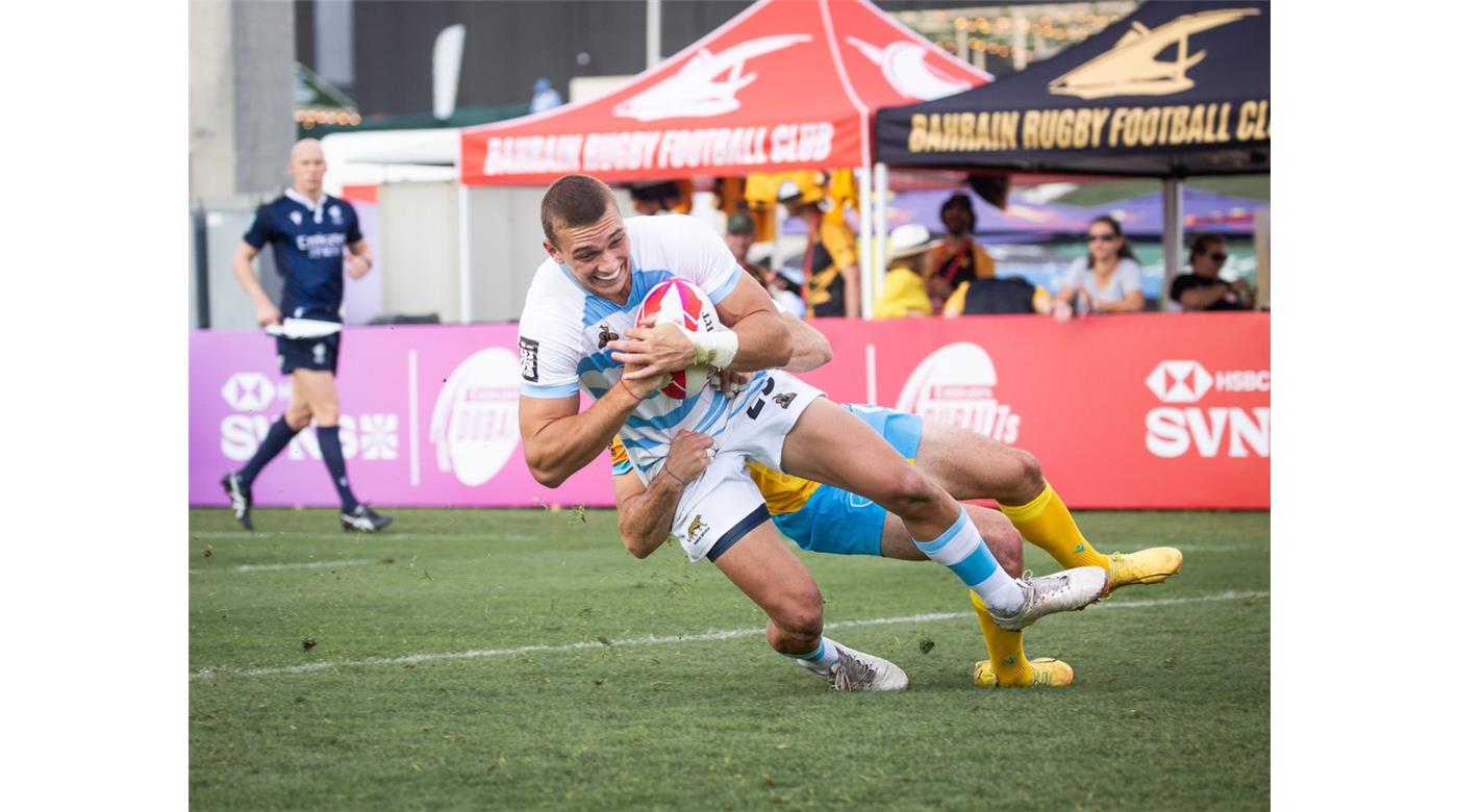 DEBUT CON GOLEADA DE LOS PUMAS SEVEN ANTE URUGUAY EN DUBAI 