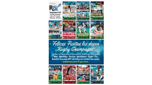 FELIZ COMIENZO DE AÑO LES DESEA RUGBY CHAMPAGNE 