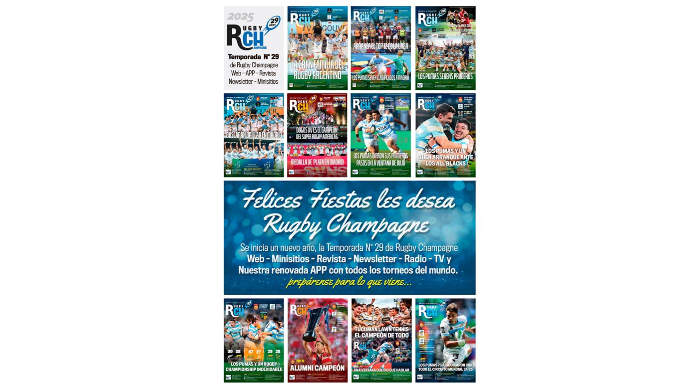 FELIZ COMIENZO DE AÑO LES DESEA RUGBY CHAMPAGNE 