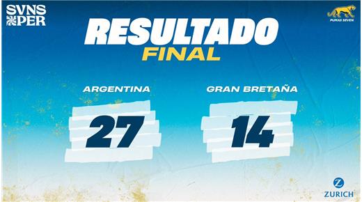 LOS PUMAS 7S DERROTARON A GRAN BRETAÑA Y SON SEMIFINALISTAS 