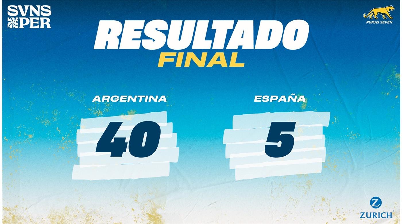 LOS PUMAS 7S VENCIERON A ESPAÑA Y JUGARÁN LA FINAL, EN PERTH, ANTE AUSTRALIA