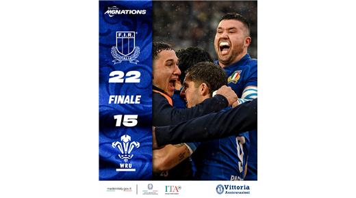 ITALIA FUE MUCHO MÁS QUE GALES, AUNQUE SUFRIÓ AL FINAL, PARA FESTEJAR LA VICTORIA  