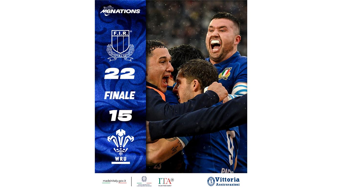 ITALIA FUE MUCHO MÁS QUE GALES, AUNQUE SUFRIÓ AL FINAL, PARA FESTEJAR LA VICTORIA  