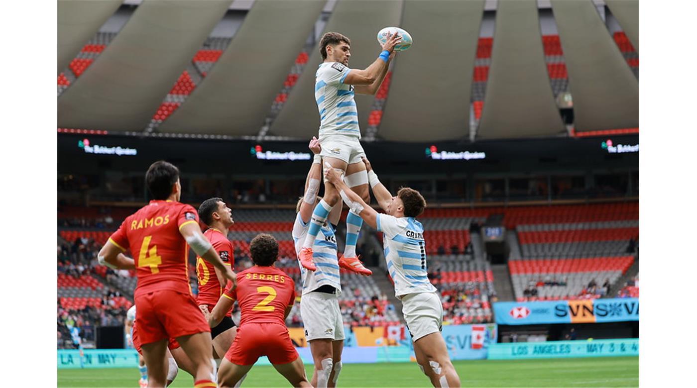 CON MUCHO ESFUERZO LOS PUMAS 7S SUPERARON A ESPAÑA Y JUGARÁN POR CUARTO AÑO CONSECUTIVO LA FINAL EN VANCOUVER